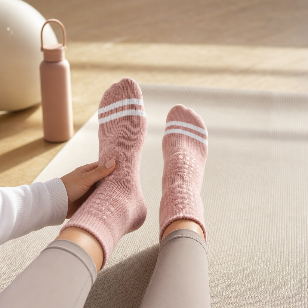 Sora Mid-Calf Grip Socks