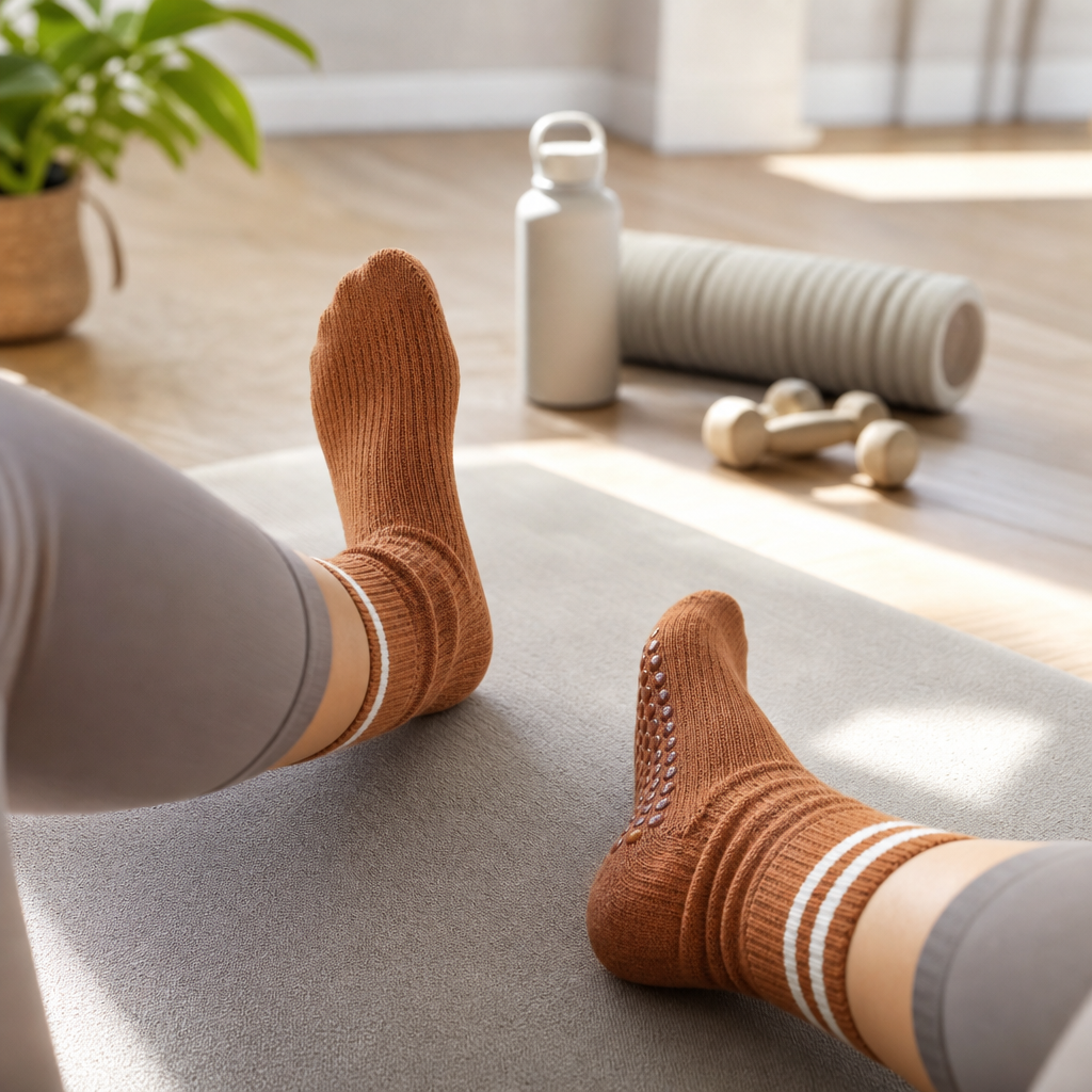 Sora Mid-Calf Grip Socks