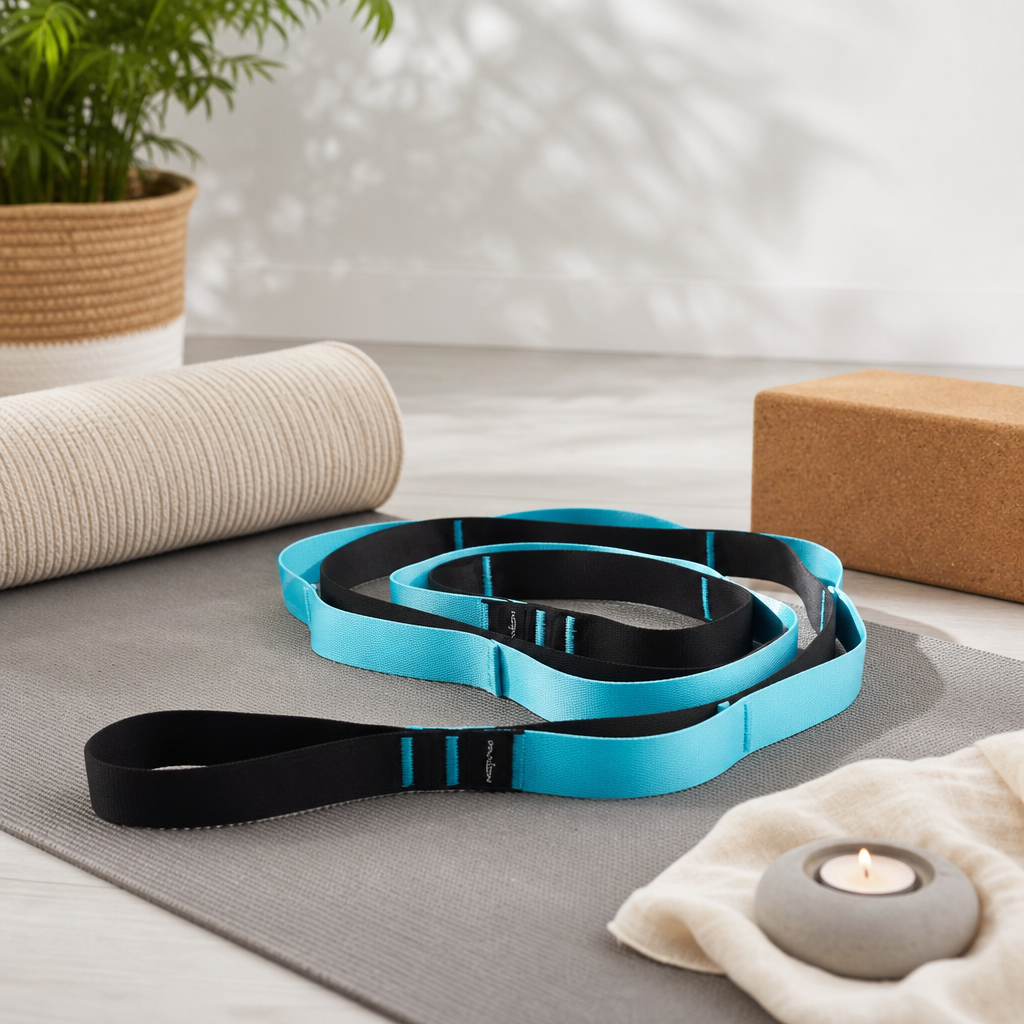 Sora Yoga Stretching Strap — 10 Loops, Physical Therapy & Pilates