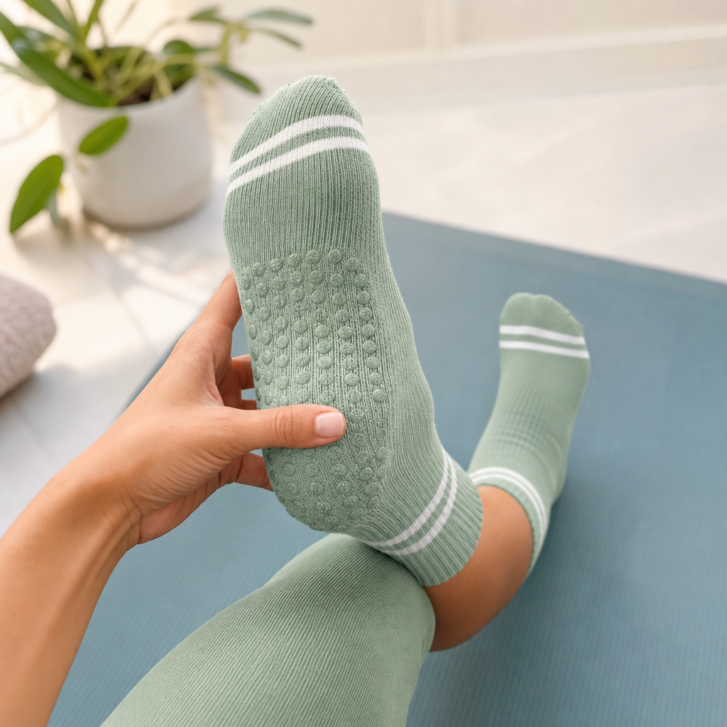 Sora Mid-Calf Grip Socks