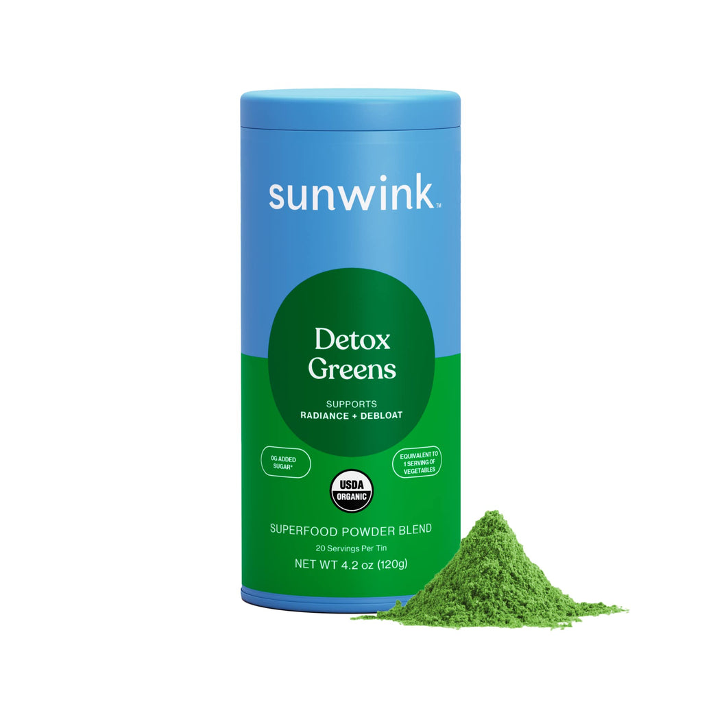 Sora Organic Detox Greens Powder — Anti-Bloat & Gut Health Support