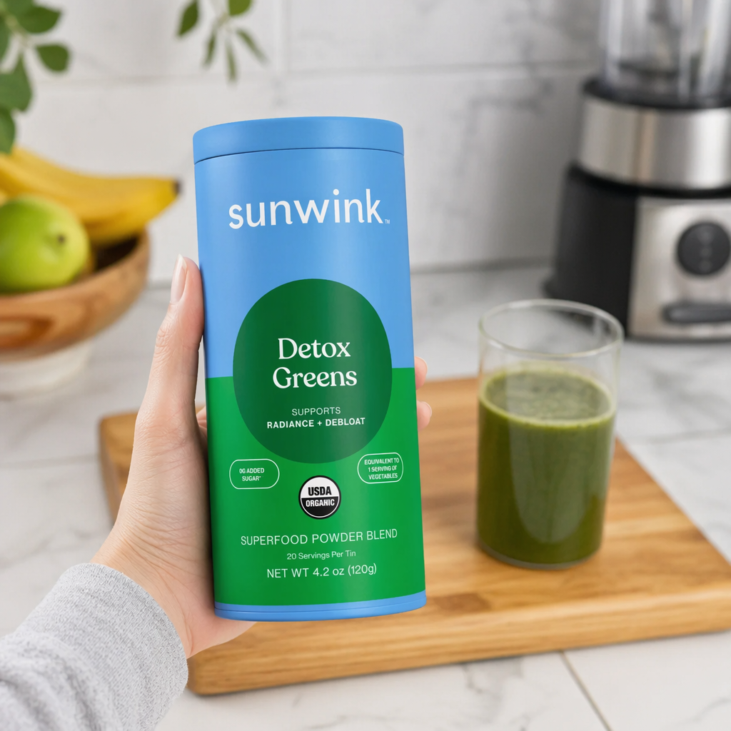 Sora Organic Detox Greens Powder — Anti-Bloat & Gut Health Support