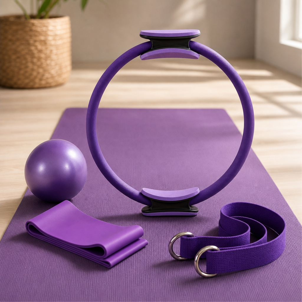 Sora Pilates Ring & Balance Ball Set — Core & Flexibility Training