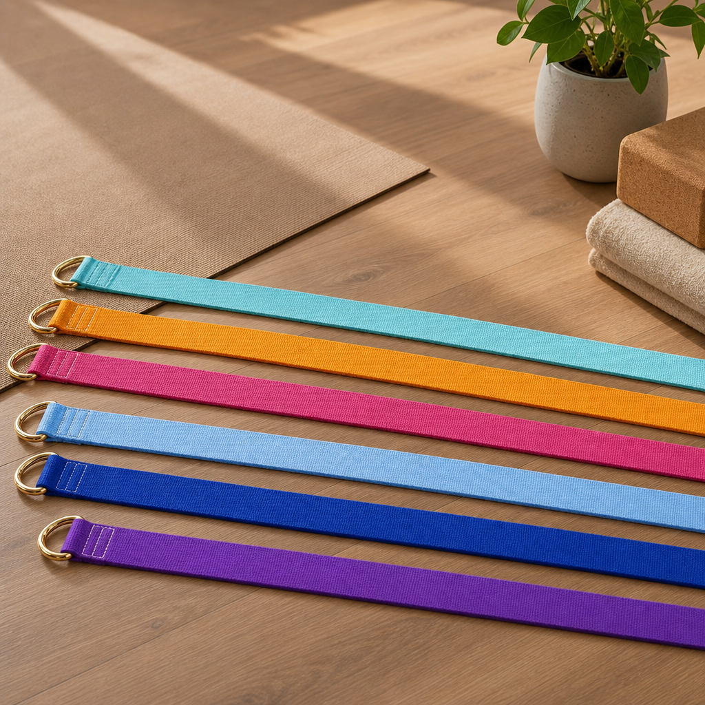 Sora Yoga Strap Set — 6 Pack, Adjustable D-Ring Non-Elastic