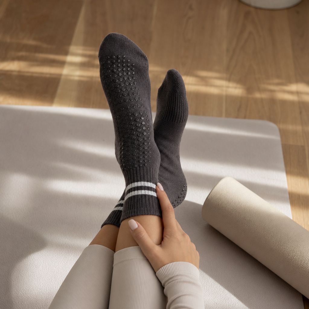 Sora Mid-Calf Grip Socks